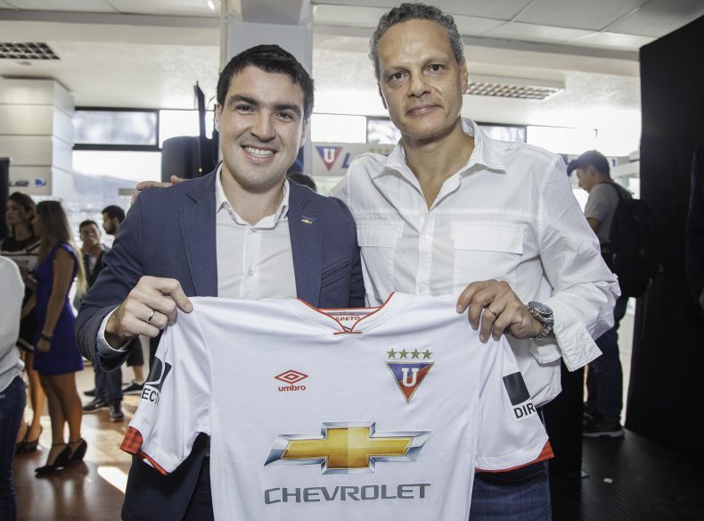 CHEVROLET, AUSPICIANTE OFICIAL DE LIGA DEPORTIVA UNIVERSITARIA DE QUITO PARA LA TEMPORADA 2016