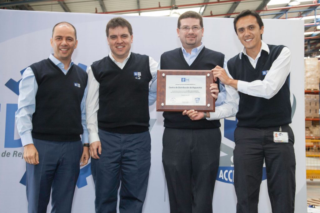 EL CENTRO DE DISTRIBUCIÓN DE REPUESTOS CHEVROLET CUMPLIÓ 10 AÑOS SIN ACCIDENTES