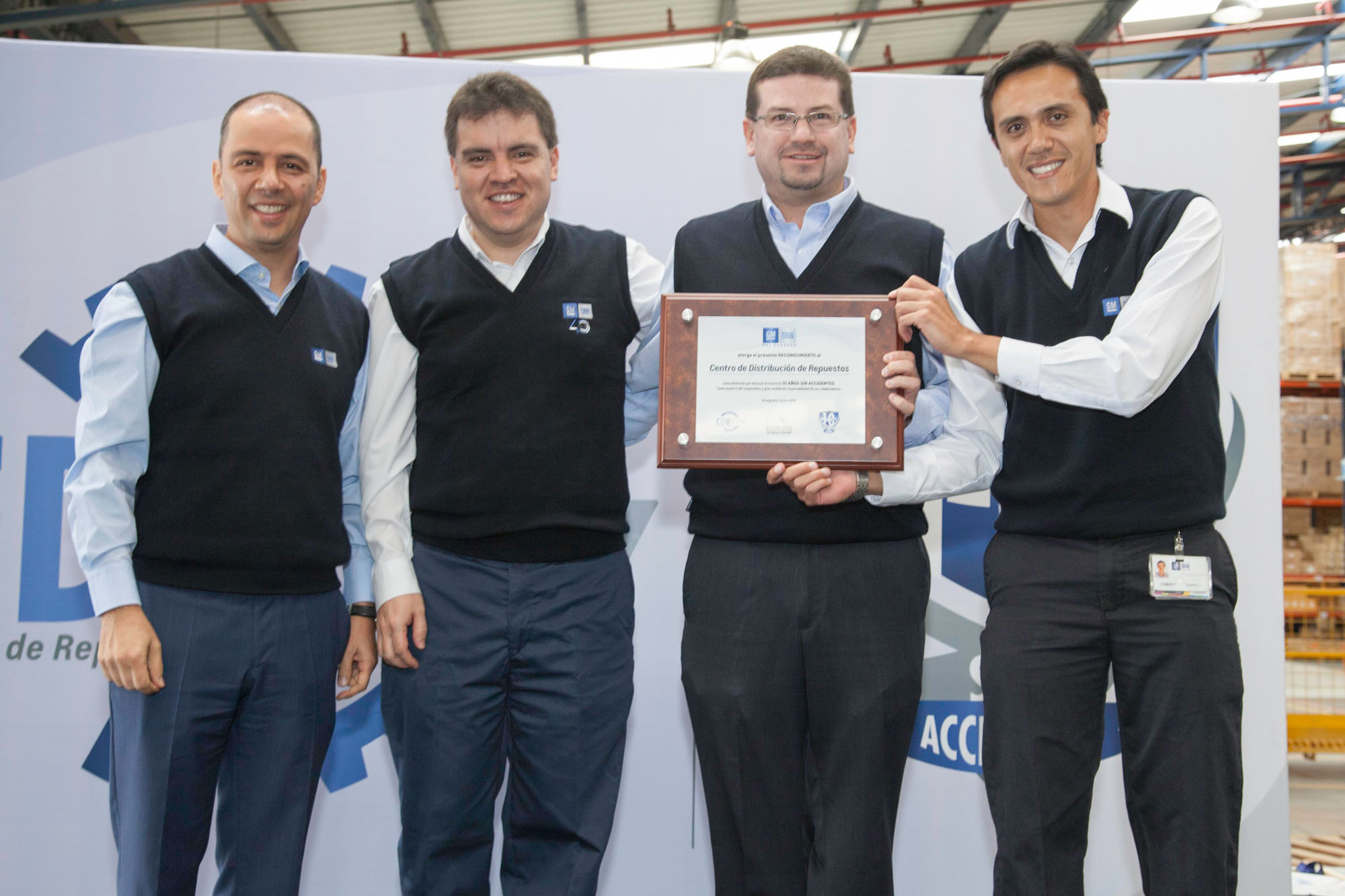 EL CENTRO DE DISTRIBUCIÓN DE REPUESTOS CHEVROLET CUMPLIÓ 10 AÑOS SIN ACCIDENTES