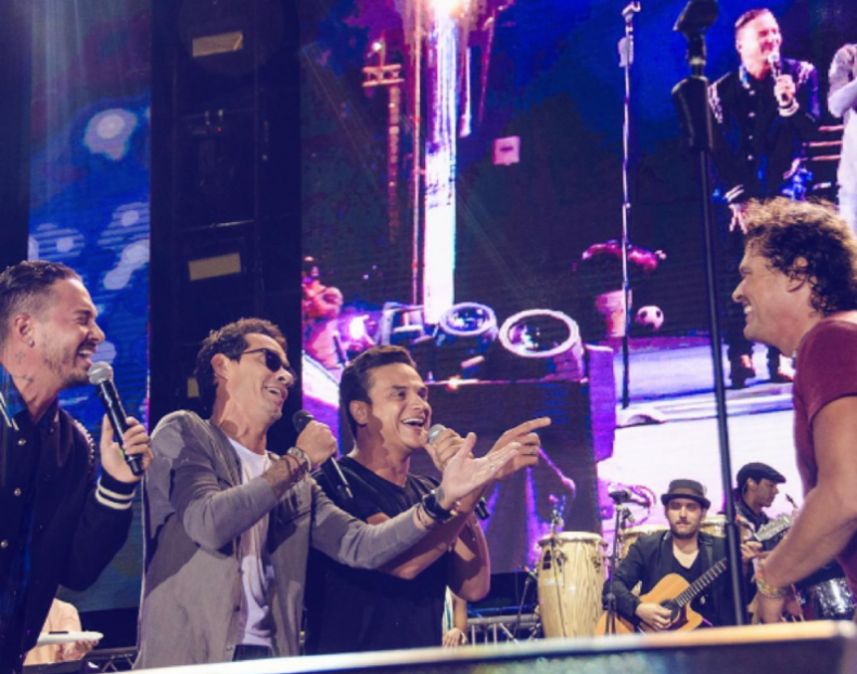 MARC ANTHONY, SILVESTRE DANGOND Y JBALVIN CELEBRARON EL CUMPLEAÑOS A CARLOS VIVES