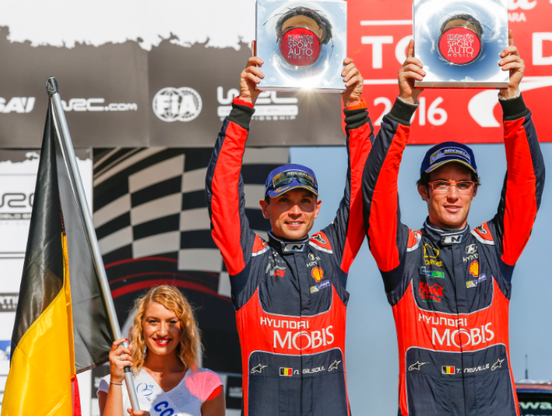 Hyundai Motorsport asegura el podio en el debut de Tour de Corse con Thierry Neuville logrando el Segundo lugar