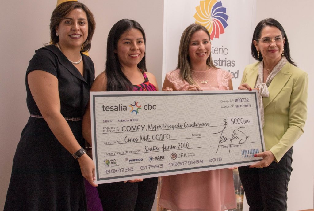Tesalia cbc entrega capital semilla a emprendedoras de proyecto ecuatoriano