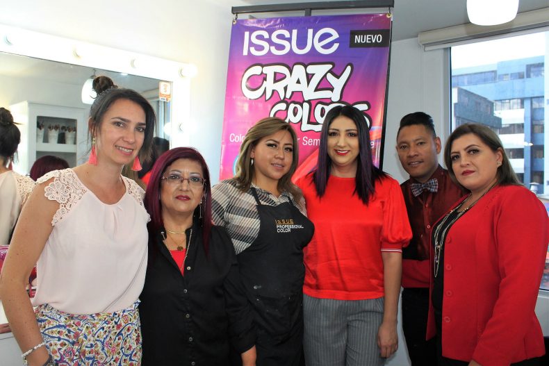 ISSUE CRAZY COLORS auspició cambio de look Issue crazy colors