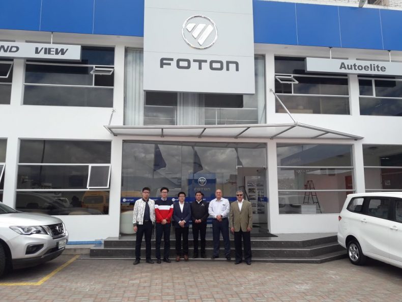 IMPORTANTES EJECUTIVOS VISITARON LA NUEVA CONCESIÓN DE FOTON, “AUTOELITE” foton