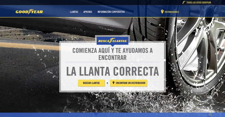 Goodyear lanza su nueva página web en Ecuador, con buscador inteligente Goodyear