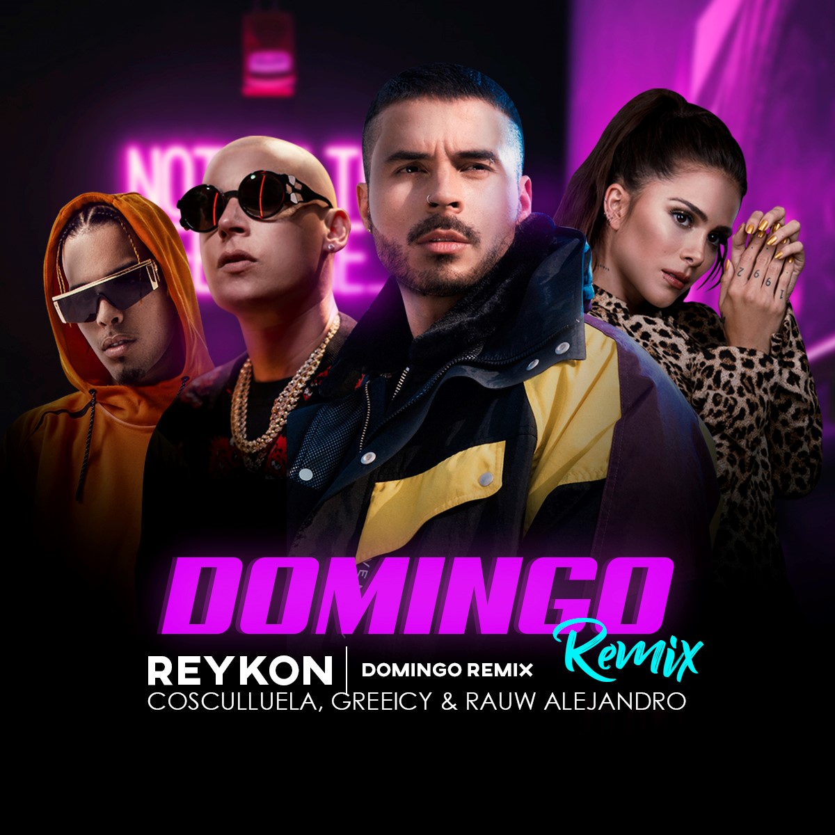 REYKON PRESENTA EL REMIX DE "DOMINGO" JUNTO A COSCULLUELA, GREEICY Y RAUW ALEJANDRO