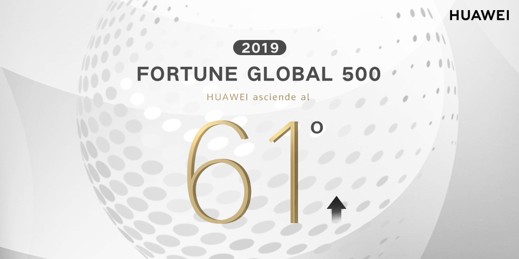 Huawei sube 11 puestos en la lista Fortune 500