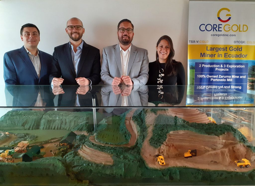 La minera Core Gold anuncia importantes cambios con su nueva administración en Ecuador
