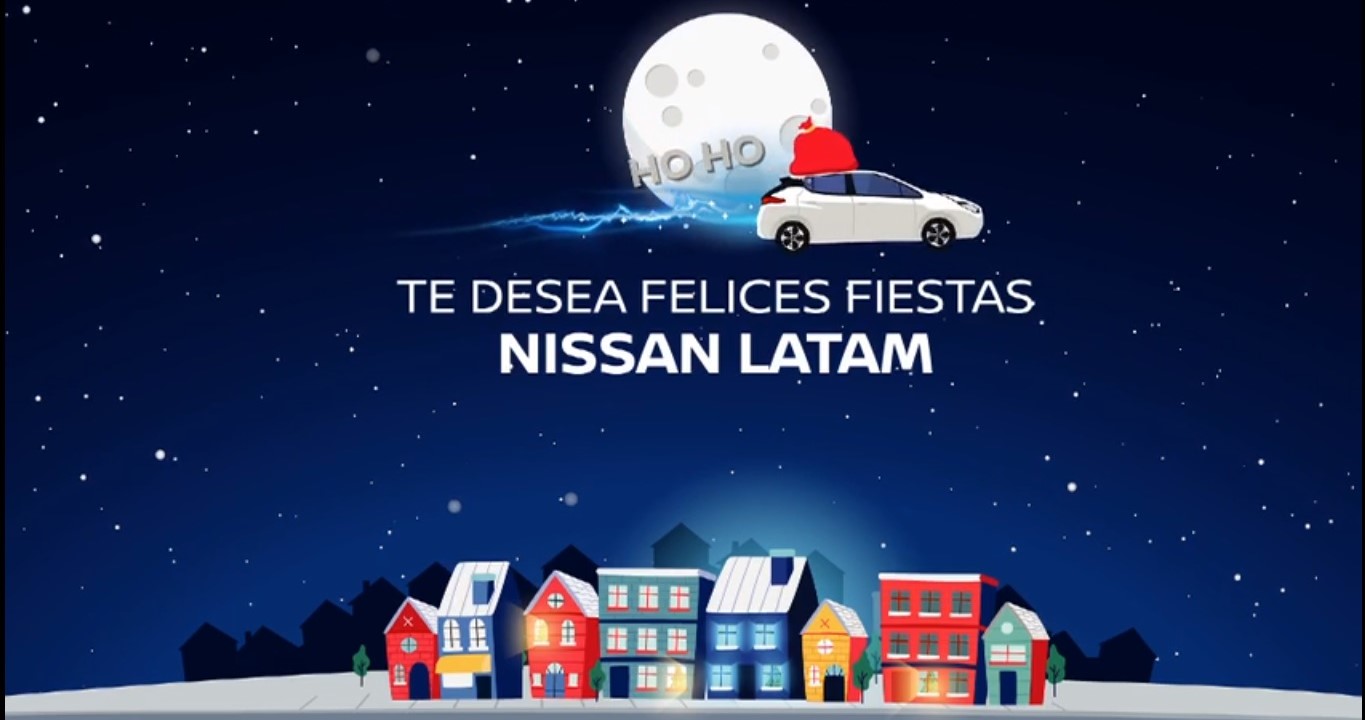 Nissan LEAF y Papá Noel iluminan la Navidad