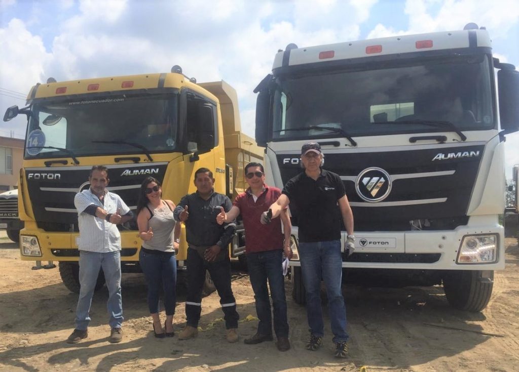 FOTON ENTREGA UNA FLOTA DE CAMIONES PESADOS EN SANTO DOMINGO