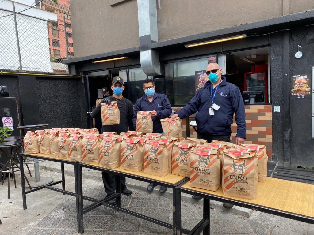 Rappi entregó más de 500 hamburguesas entre hospitales de Quito y Guayaquil