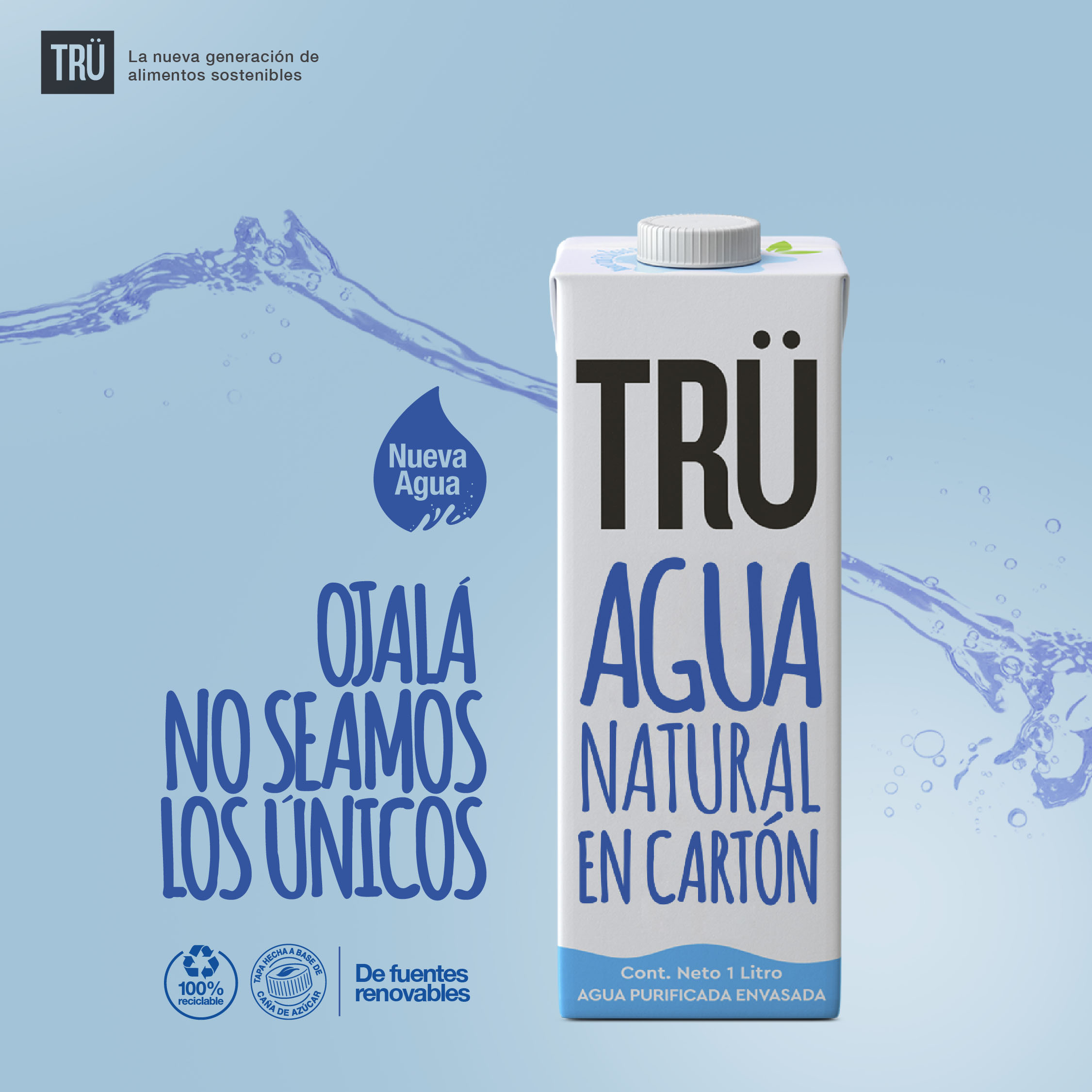 Una nueva Avena y la primera Agua en empaque Tetra Pak del Ecuador se incorporan al portafolio de TRÜ