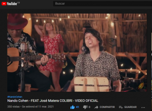 NANDO COHEN PRESENTA COLIBRÍ, SU SEGUNDO SENCILLO EN COLABORACIÓN CON JOSE MATERA