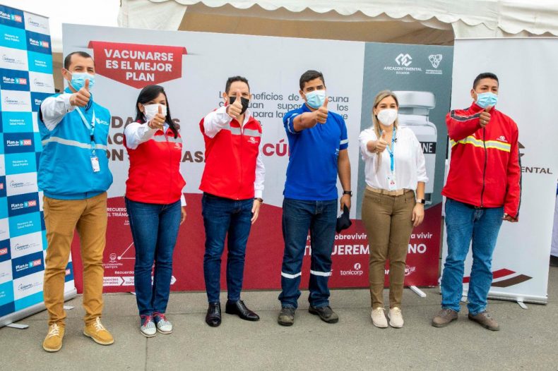 ARCA CONTINENTAL Y TONICORP CONTRIBUYEN A LA REACTIVACIÓN ECONÓMICA INTEGRAL DEL PAÍS, CON UN PLAN DE VACUNACIÓN PARA MÁS DE 30.000 PERSONAS