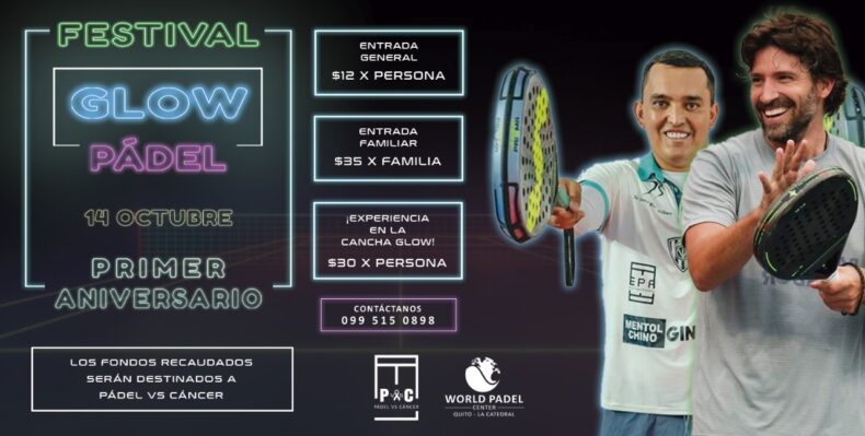 David Chocarro en Ecuador para apoyar la iniciativa Padel vs Cancer