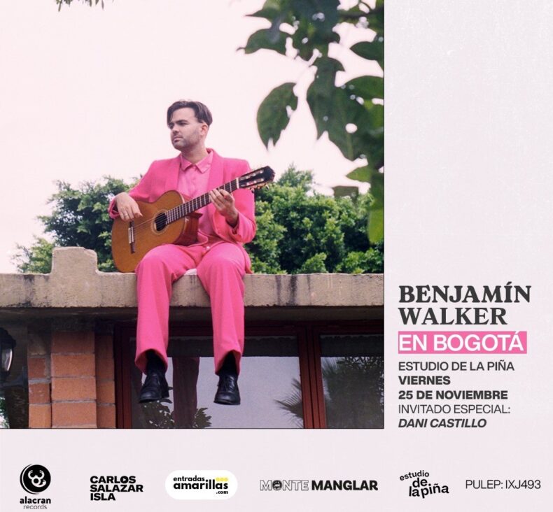 BENJAMÍN WALKER VISITA BOGOTÁ PARA SU PRIMER SHOW EN COLOMBIA